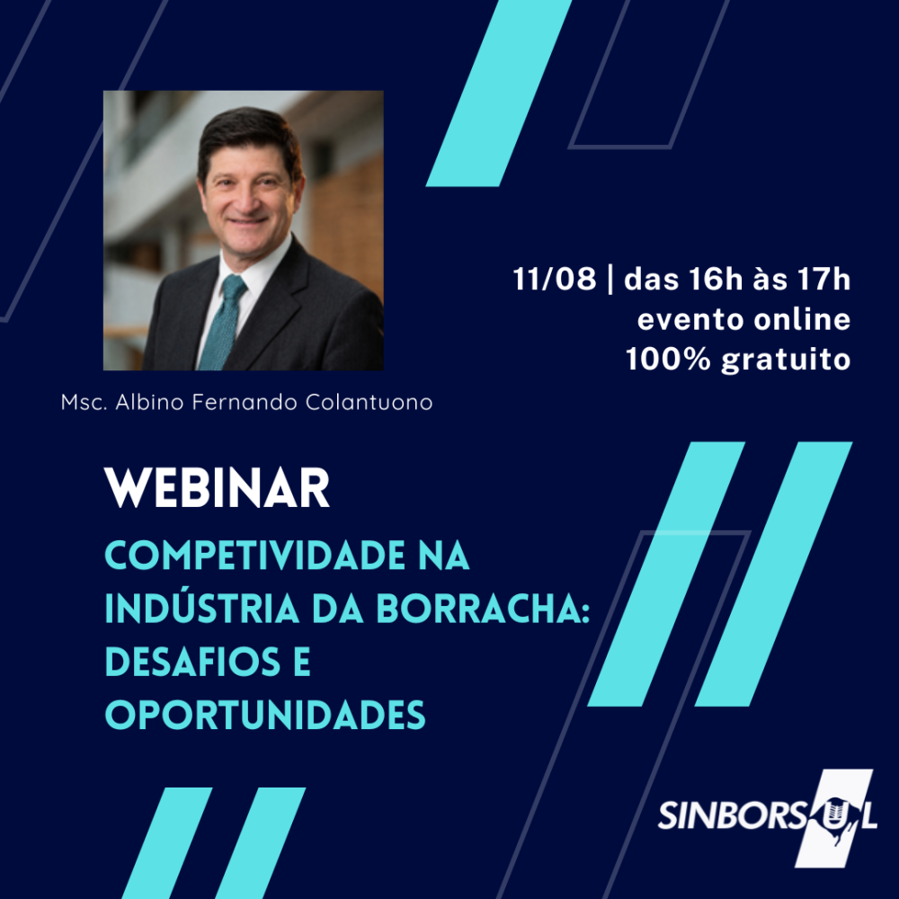 Webinar SINBORSUL | Competitividade na Indústria da Borracha