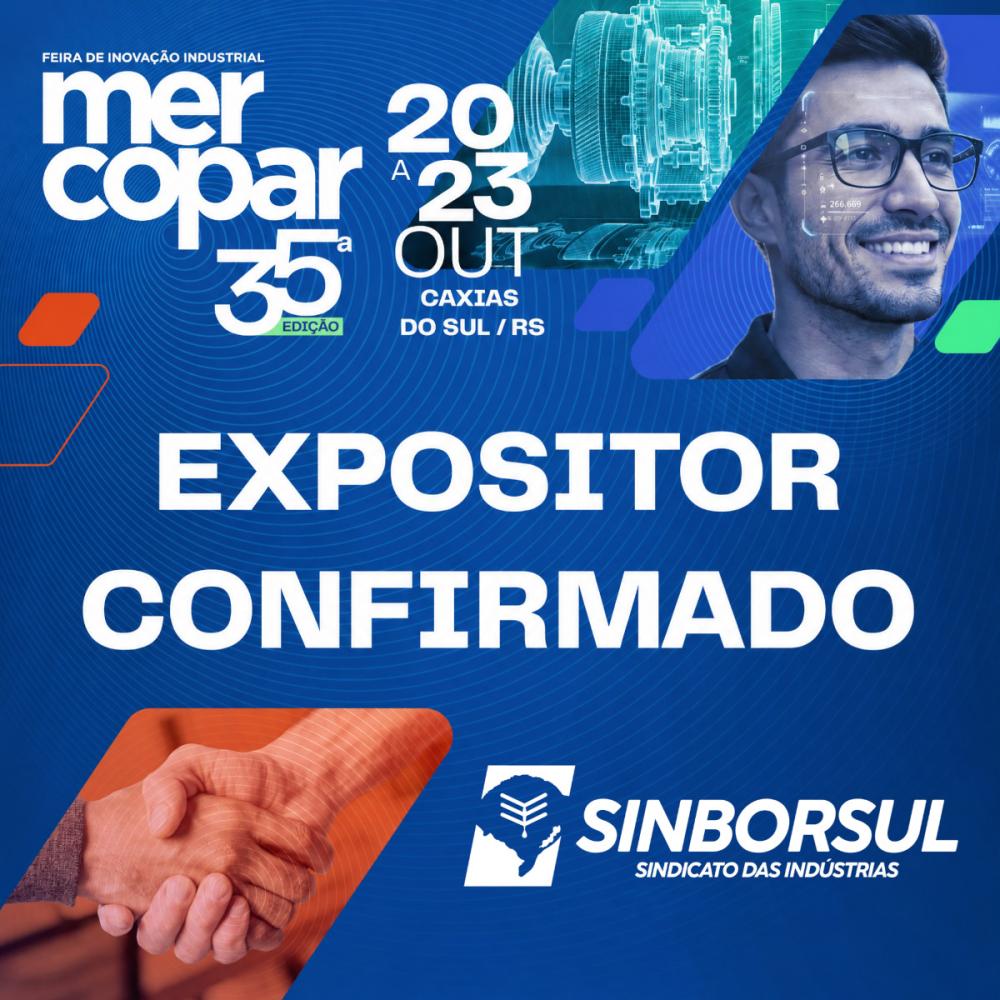 Estande Coletivo do Sinborsul, na feira Mercopar